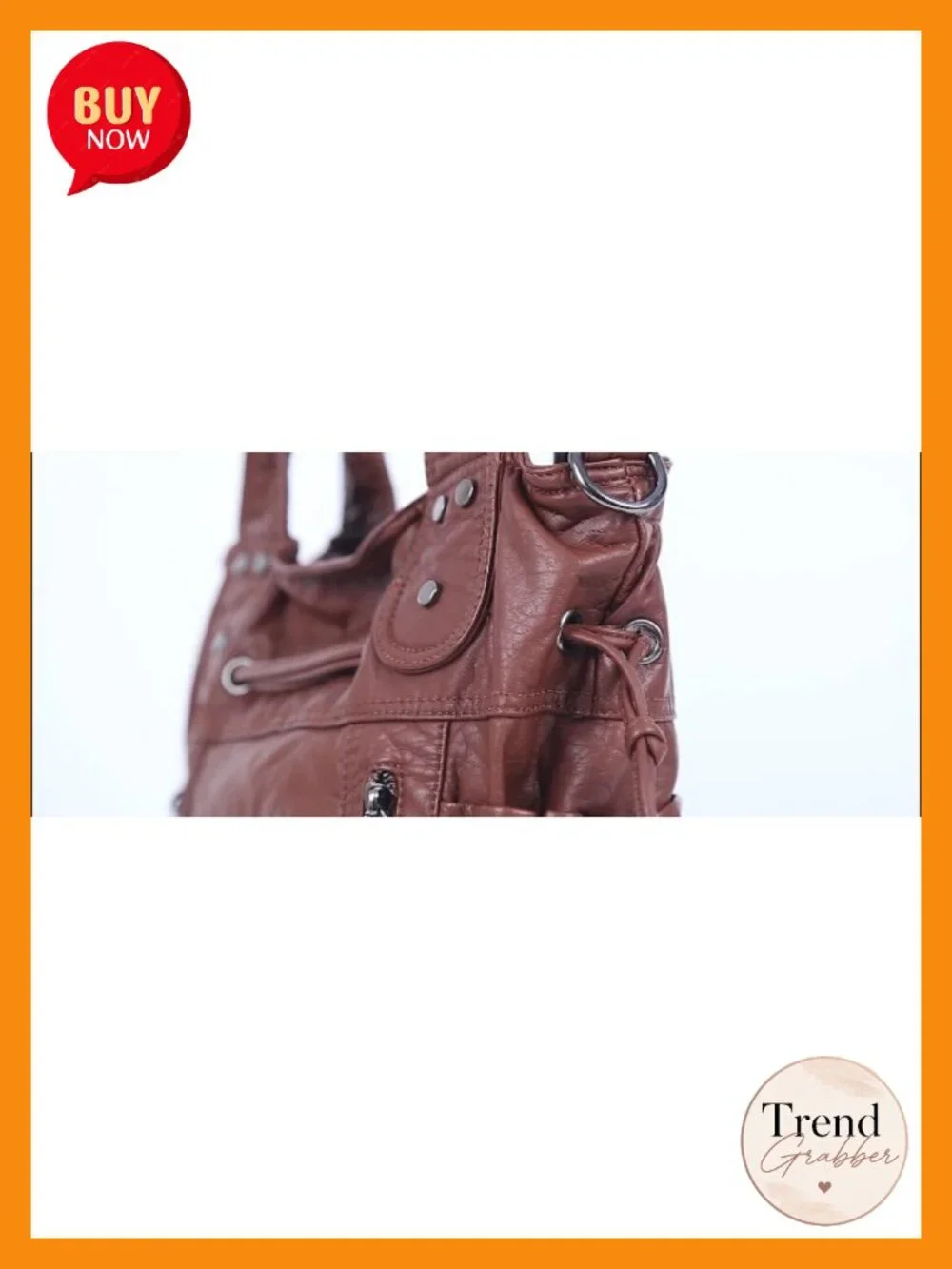 Large Hobo Shoulder Bag Faux Leather Crossbody Tote Purse
